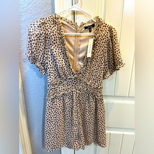 Carla Ruffled Animal Print Romper